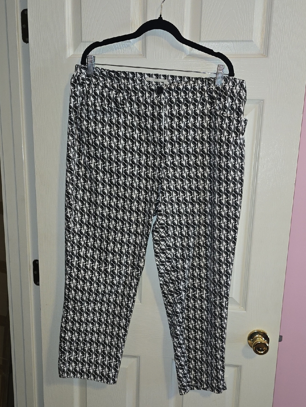 Talbots Black & White Patterned‎ Chinos